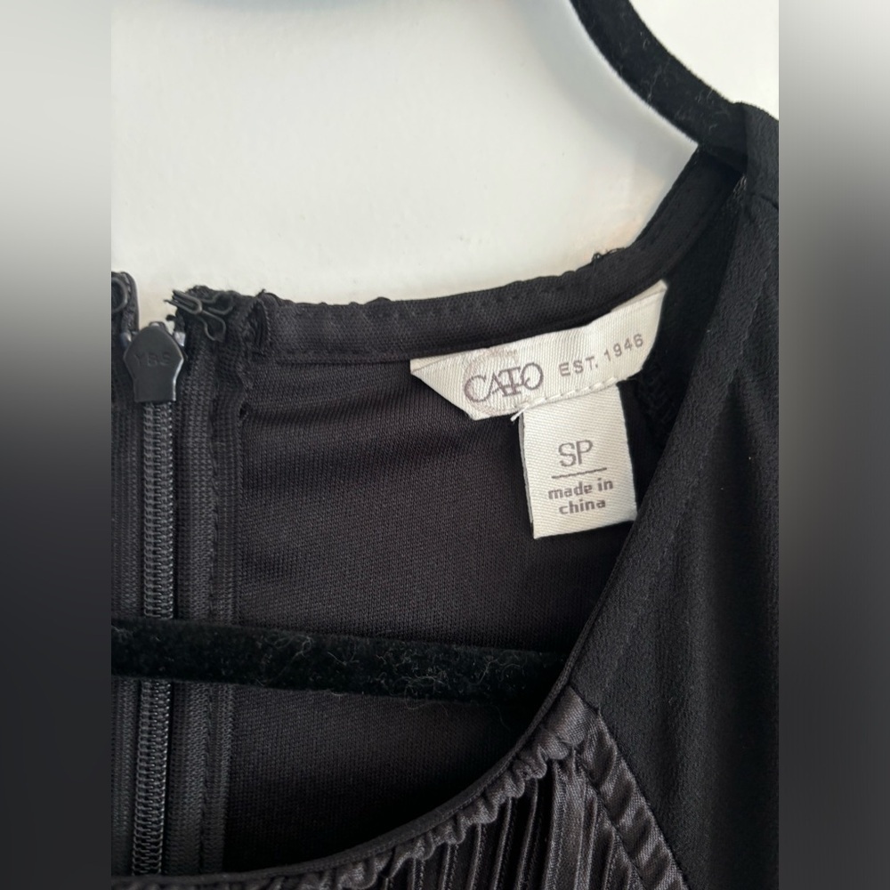 Cato Plisse Jumpsuit Wide Leg Plisse Sheer High Neck Midnight Black Size… - Picture 8 of 12